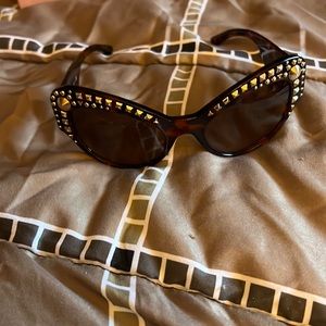 Versace sunglasses brown and gold like new